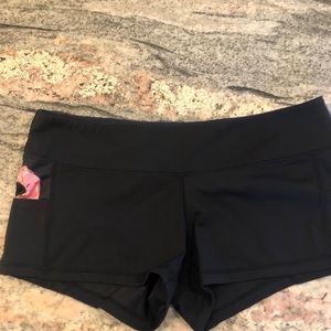 Feed me fight me black shorts with donut